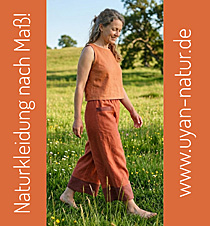 Video Zweifarbige Damen-Leinenhose 