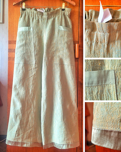  Sommerhose aus Leinen-Crash 