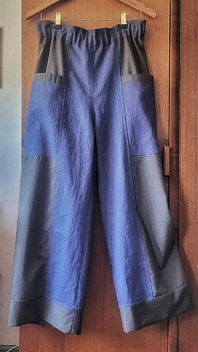  Sommerhose aus Leinen und Coolwool 