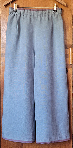  Sommerhose aus Bicolor-Leinen 