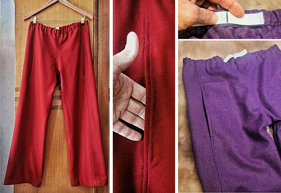  Damenhose aus Wolltuch 