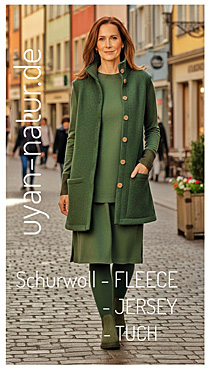  Video Lange Damenweste aus Schurwollfleece 