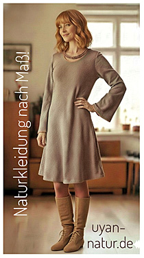 Video Kleid aus Wolljersey Beige-meliert 