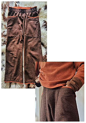  Hose aus Tweedstoff 