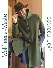  Video Lange &Uuml;berziehweste aus Schurwollfleece