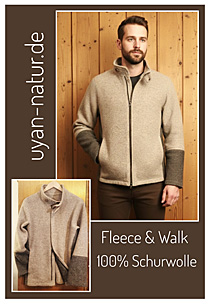  Video Unisex-Wollfleecejacke mit Stehkragen 